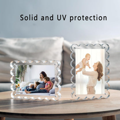 3 Pack 4X6 Acrylic Picture Frame, Double-Sided Tabletop Display4