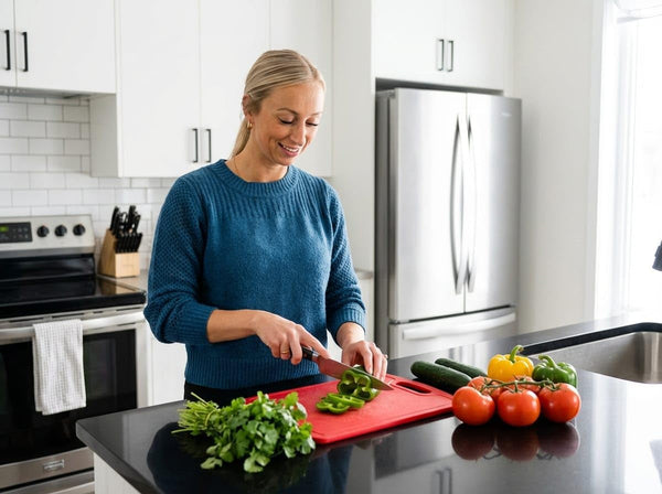 Classic 7" & 5" Santoku Knife Set with Guards - Nitrogen Infused Stainless Steel - C77TRN2-2PSAN2