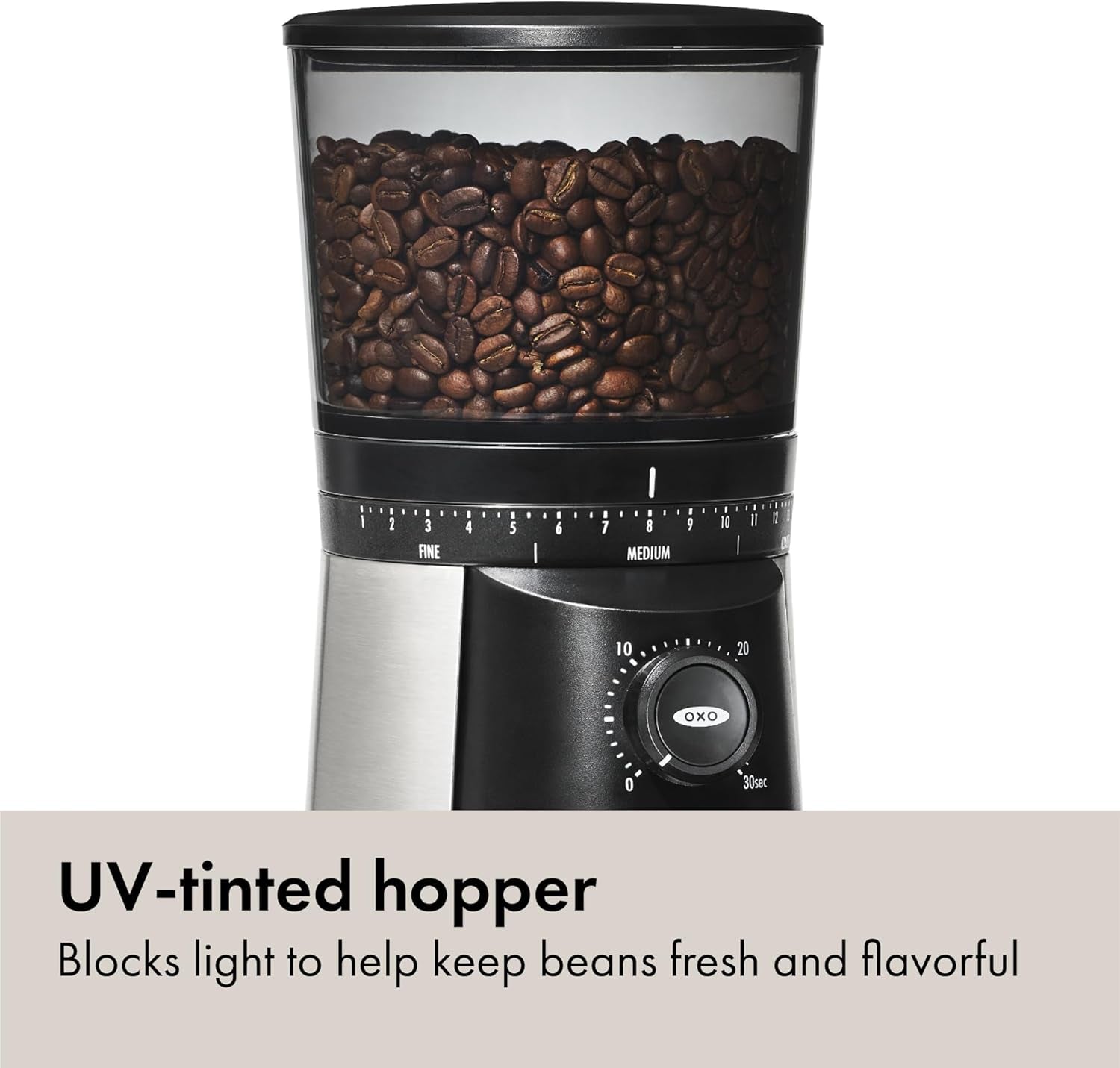 oxo-brew-conical-burr-electric-coffee-bean-grinder-12-oz-silver-stainless-steel-burrs-one-touch-automatic-43-grind-settings-for-drip-coffee-french-press-cold-brew