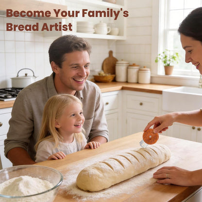 Bread Lame Dough Scoring Tool, Professional Sourdough Scoring Tool with 5 Blades, Storage Pouch & Finger Sleeves6
