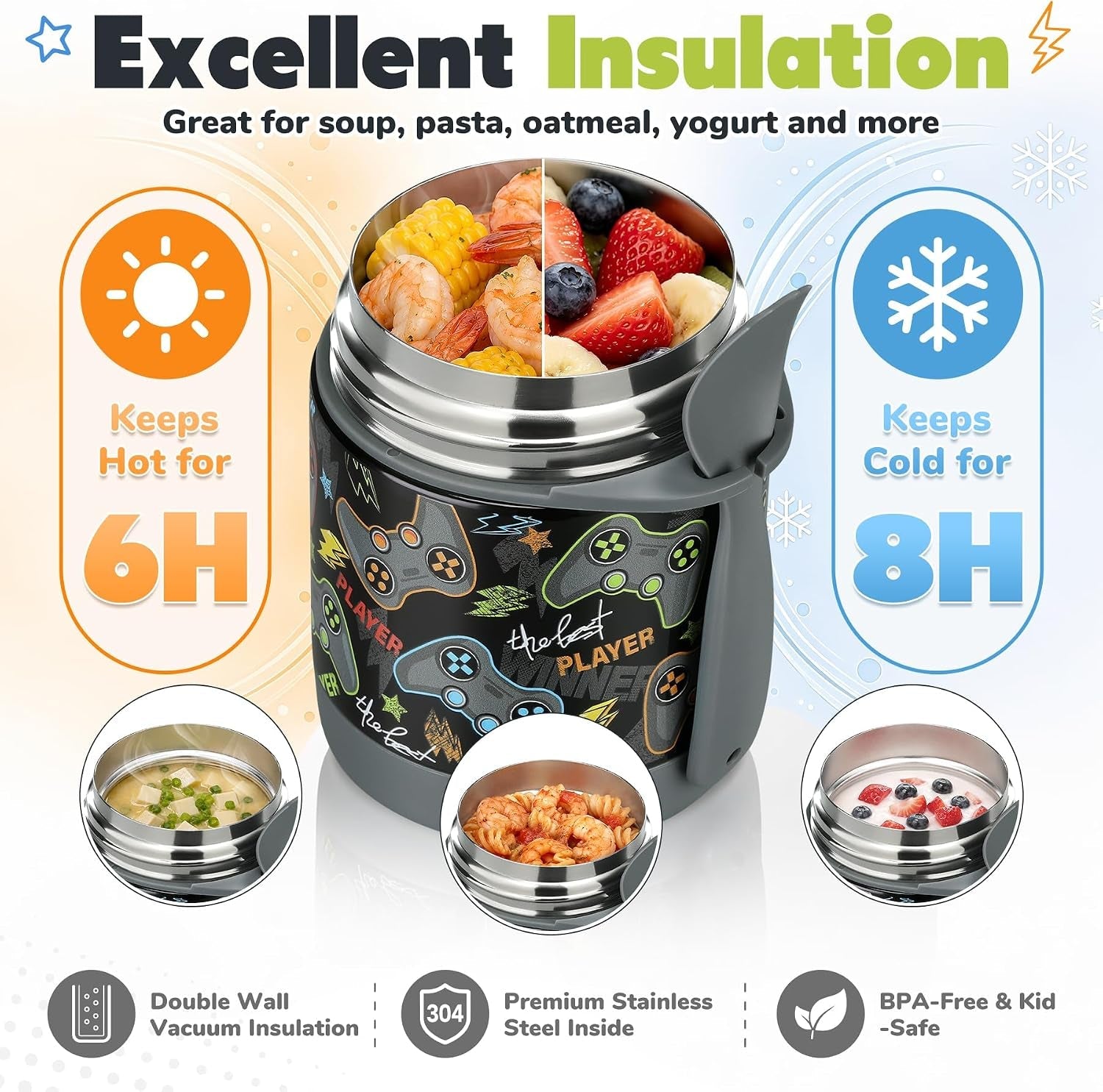 10oz-soup-thermo-for-hot-food-kids-lunch-thermo-kids-food-jar-with-spoon-hot-insulated-food-containers-leak-proof-stainless-steel-wide-mouth-lunch-food-thermo-jar-for-schoolblack-game-console