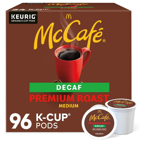 Premium Roast Decaf Coffee, Single Serve Keurig K-Cup Pods, Decaffeinated, 96 Count (4 Packs of 24)1