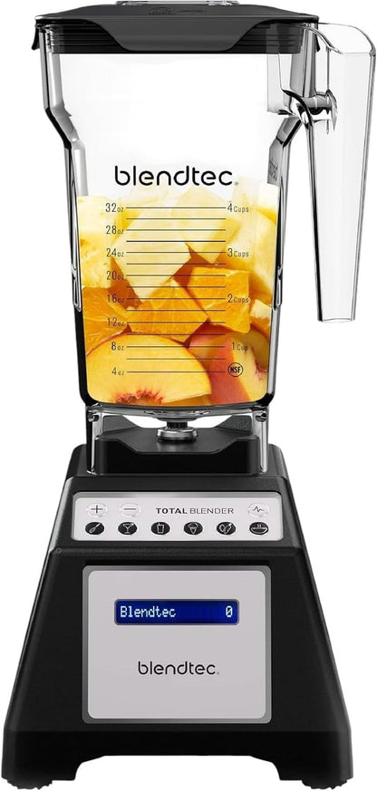 Total Blender Classic (Black) & 75Oz* Fourside Jar | Powerful and Reliable Kitchen Blender; 10 Speeds with Pulse; Six Preprogrammed Cycles for One Touch Consistent Blends1