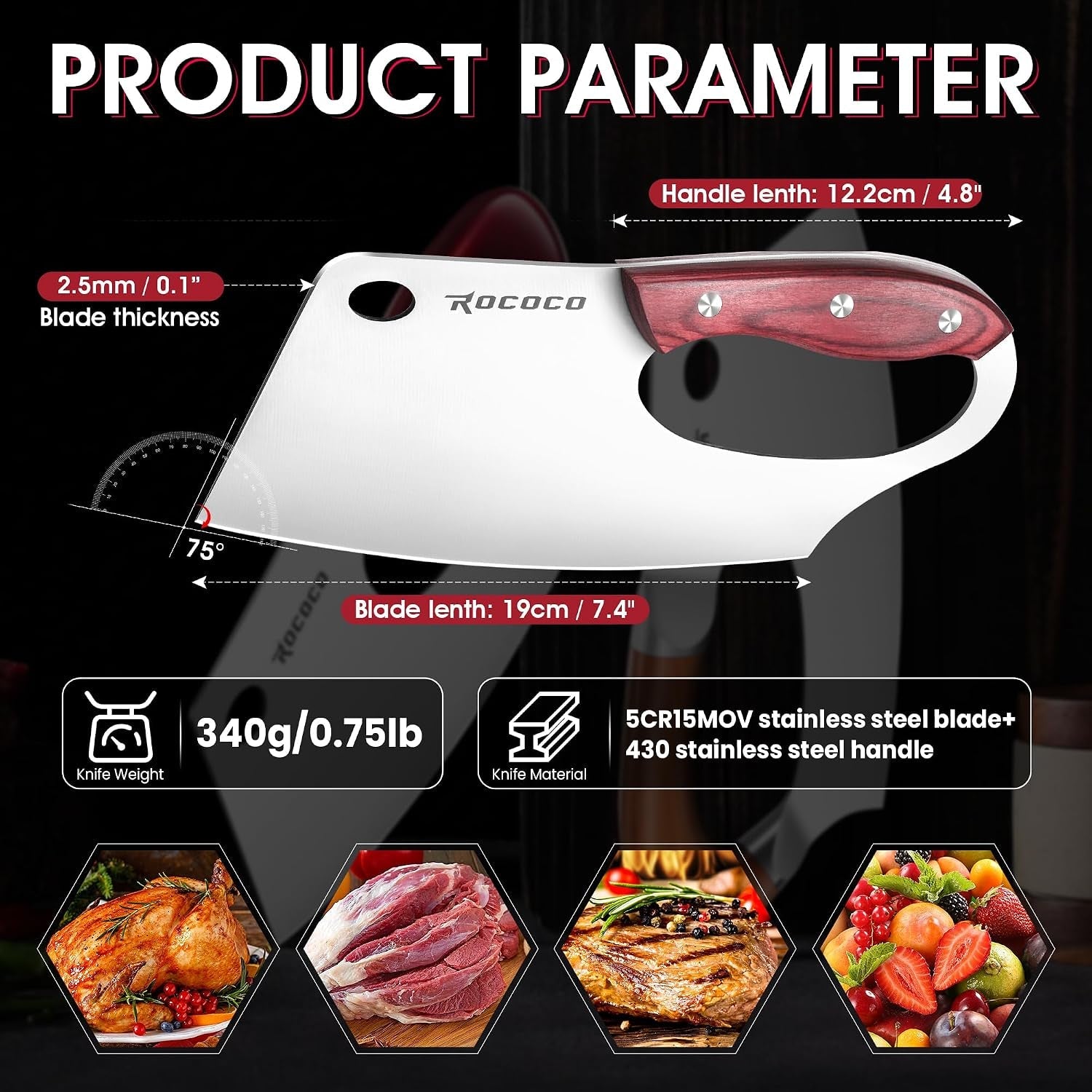 effort-saving-meat-cleaver-red-wood-easy-handle-chef-knife