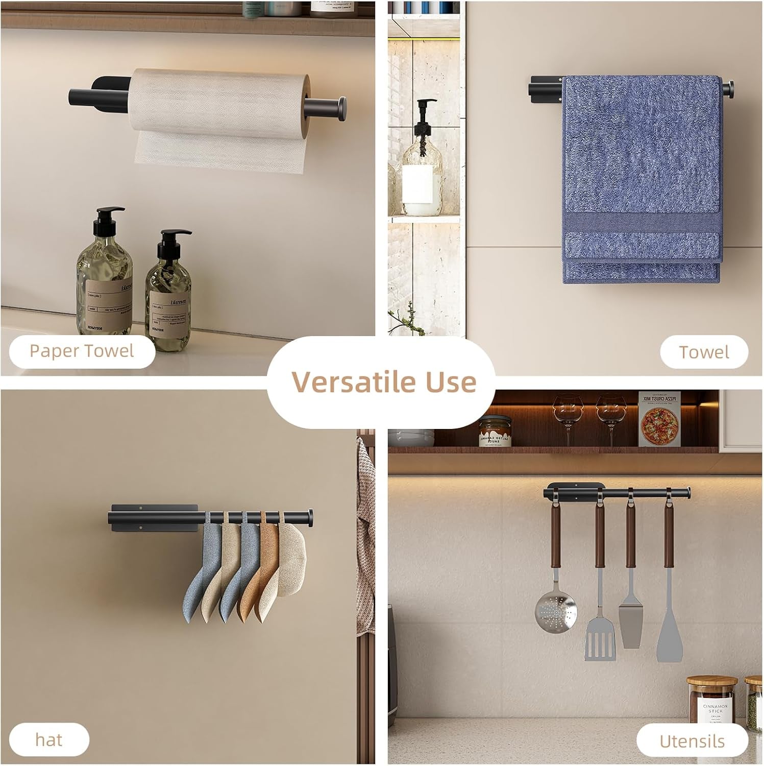 paper-towel-holder-improved-premium-paper-towel-holder-under-cabinet-stainless-steel-paper-towel-holders-rack-for-kitchen-bathroom-pantry-fridge-adhesive-or-drilling-black