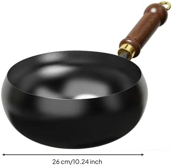 Iron Wok Deep Frying Stir Fry Pan Cookware for Kitchen3