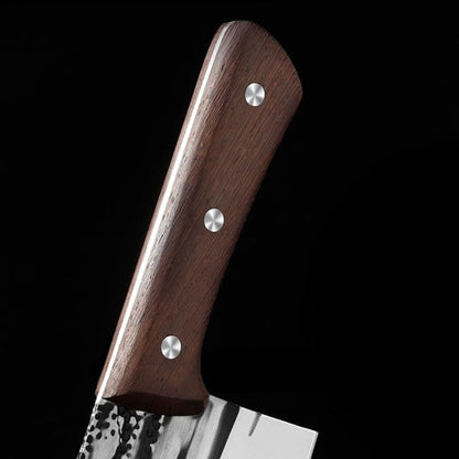 Meat Cleaver,Cleaver Knife, Forged Kitchen Knives Chinese Slicing Chef Meat Cleaver Fish Vegetable Knife Full Tang Wood Handle5