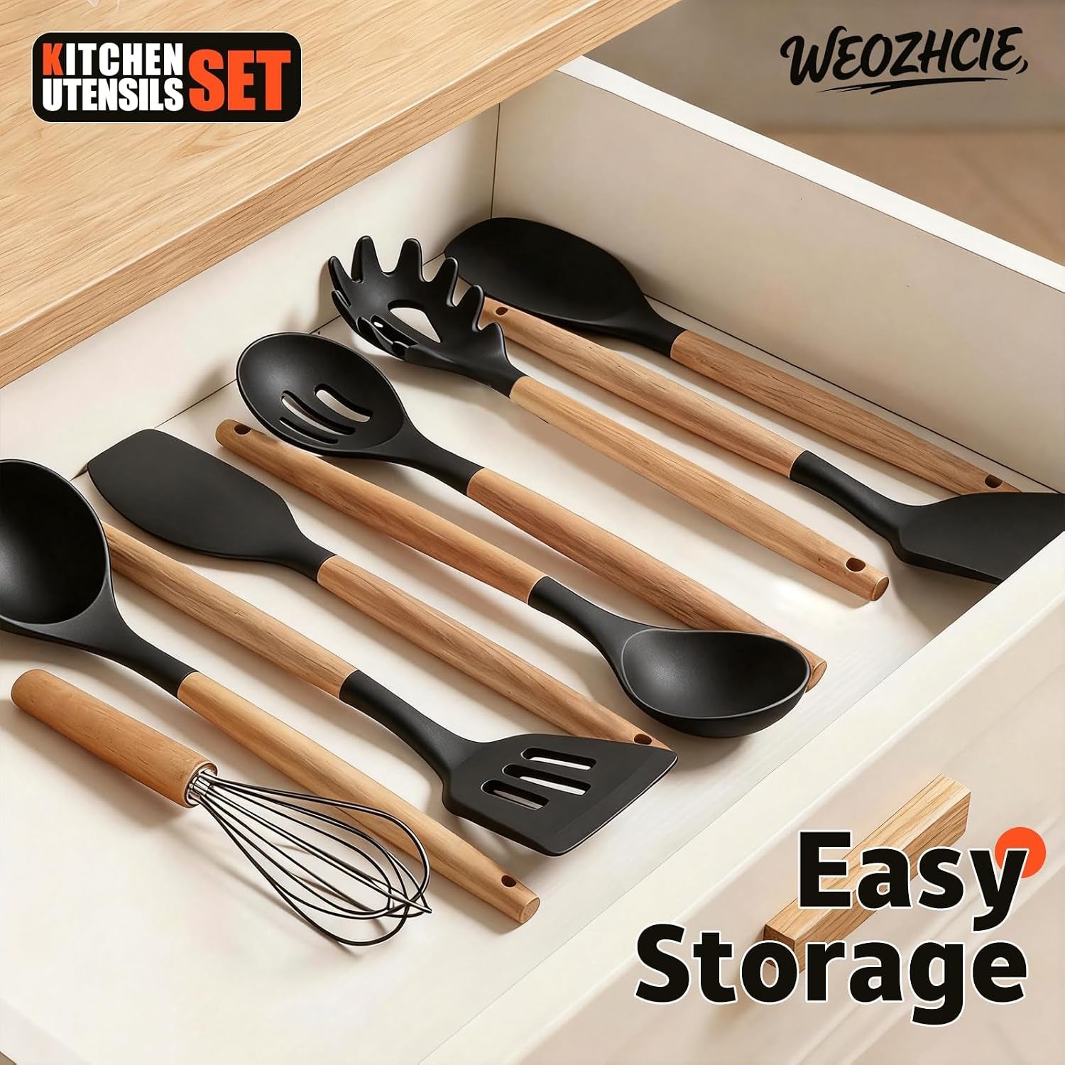 silicone-cooking-utensil-set-10-pcs-cooking-kitchen-utensils-set-nonstick-kitchen-utensils-446-f-heat-resistant-cookware-tools-of-spoon-brush-whisk-spatula-turner-tongs-black