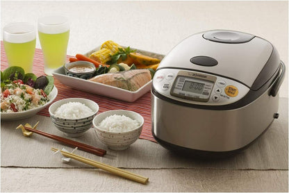 Zojirushi Ns TSC10 5.5 Cup Micom Rice Cooker and Warmer, 1.0L | LCD Controls, Delay Timer5