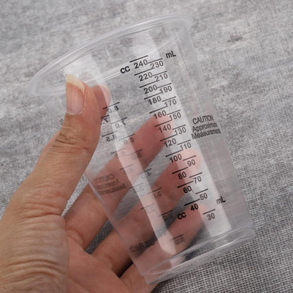 60 Pcs 8Oz Epoxy Resin Mixing Cups Disposable Plastic Measuring Cups7
