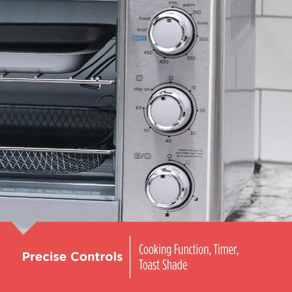 BLACK+DECKER 6-Slice Air Fry Toaster Oven, 5-In-1 Countertop Oven | Large Toaster Oven with Air Fry, Eventoast Technology and Room for Six Slices or a 12-Inch Pizza.3