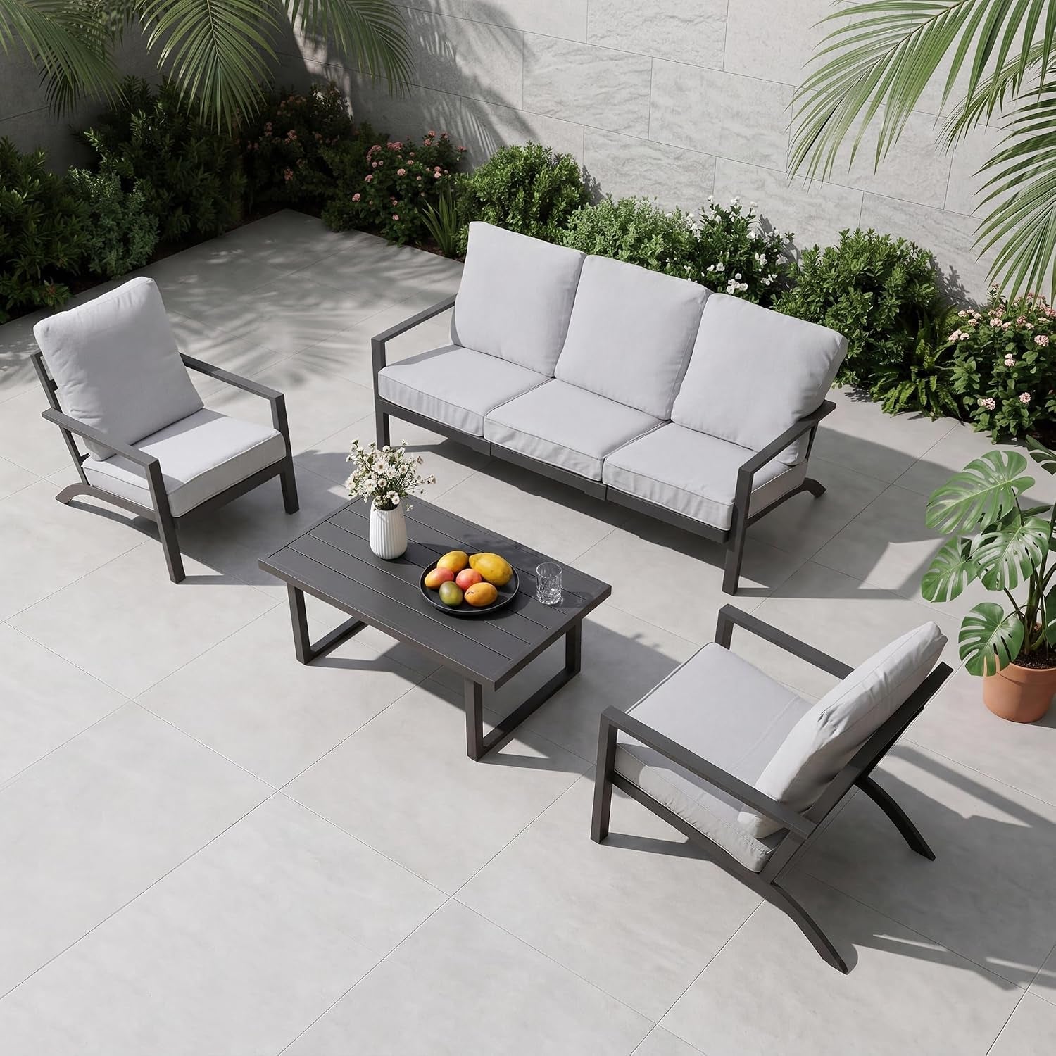 4-piece-aluminum-patio-furniture-set-with-adjustable-coffee-table-gray