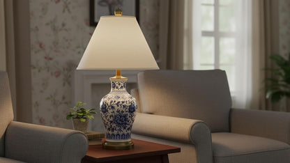 Transitional Hardback Empire Shaped Spider Construction Lamp Shade, 18" Wide (7" X 18" X 12 1/2"), off White6