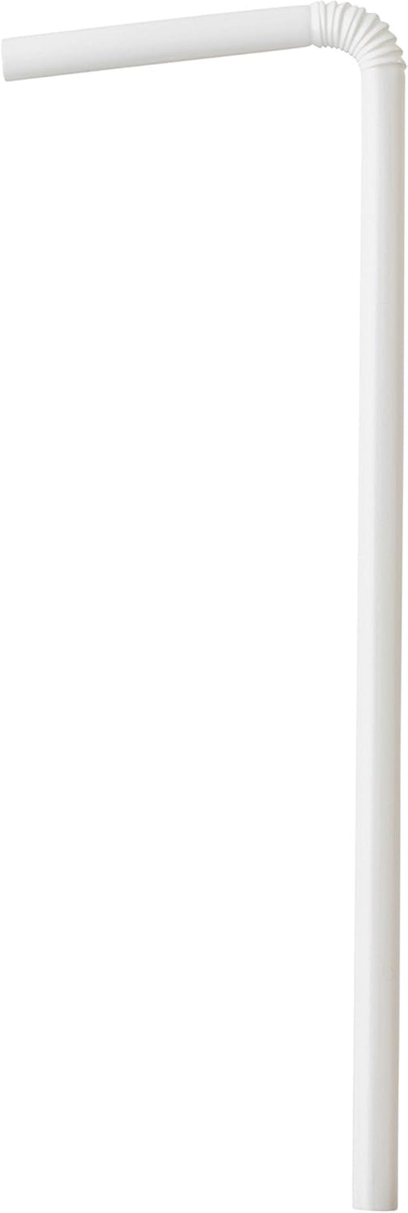crystalware-bulk-pack-of-380-flexible-plastic-drinking-straws-white-individually-wrapped-food-safe-bpa-free-7-75-inches-long-1-box