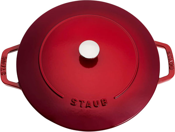 Staub Cast Iron Essential French Oven, Dutch Oven, 5-Quart, Serves 5-6, Made in France - Cherry3