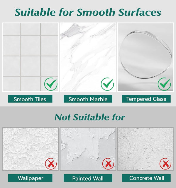 Shower Shelves, Adhesive Clear Acrylic Bathroom Caddy Organizer7