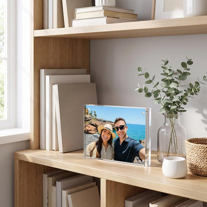 4X6 Acrylic Frame 3 Pack,20Mm Thicker Frameless Clear Picture Frames5