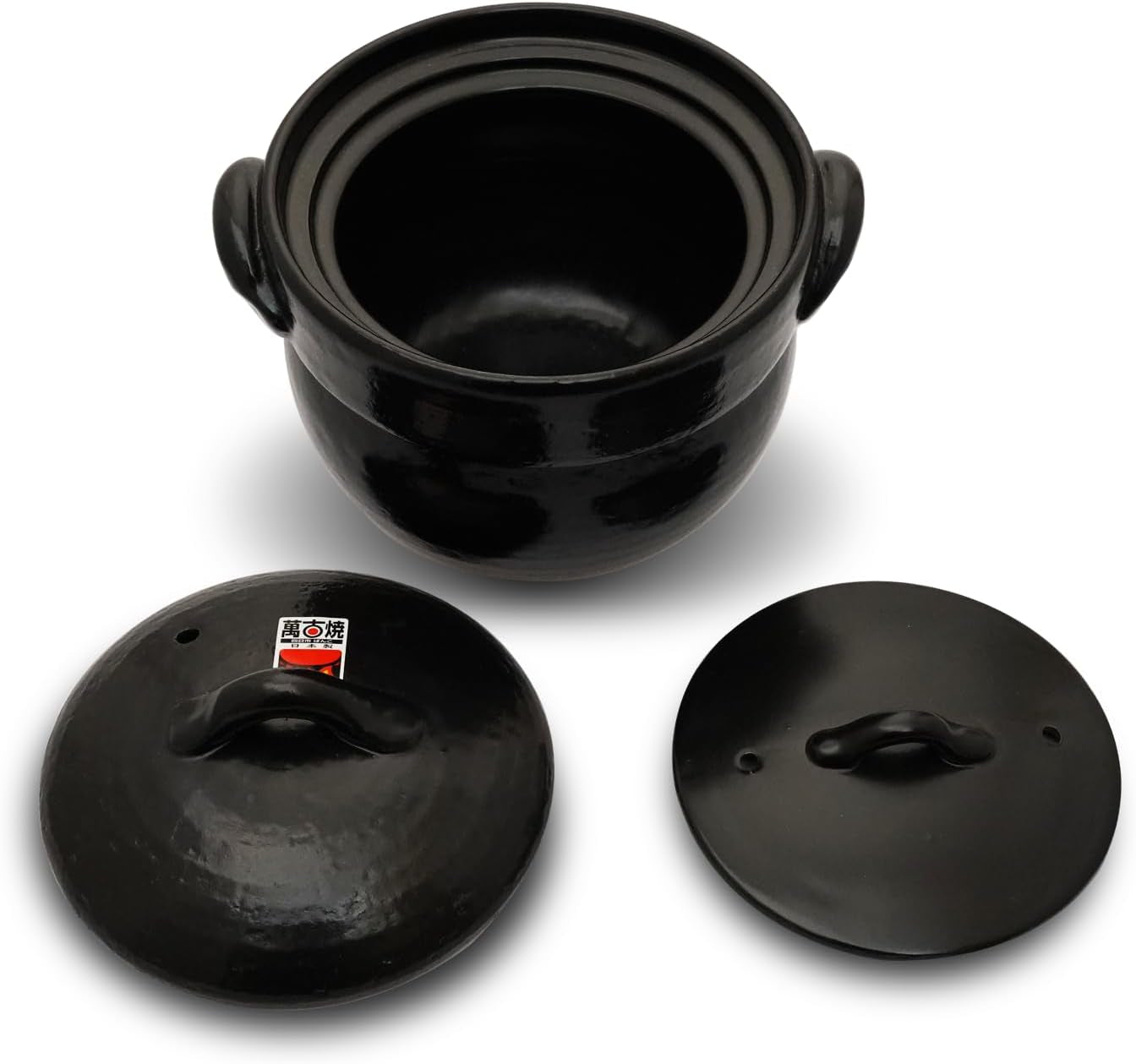 banko-ware-earthenware-rice-cooker-donabe-double-lid-design-for-fluffy-rice-english-manual-included-for-cooking-rice-even-heating-enhanced-flavor-experience-made-in-japan-1-2-cups