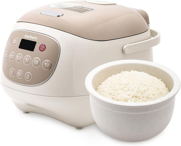 Ceramic Rice Cooker, 6 Cups Uncooked Rice Cookers with Pure Ceramic Inner Pot, Healthy & PFOA Free, 3L/3.2 Qt, DFB-C3001