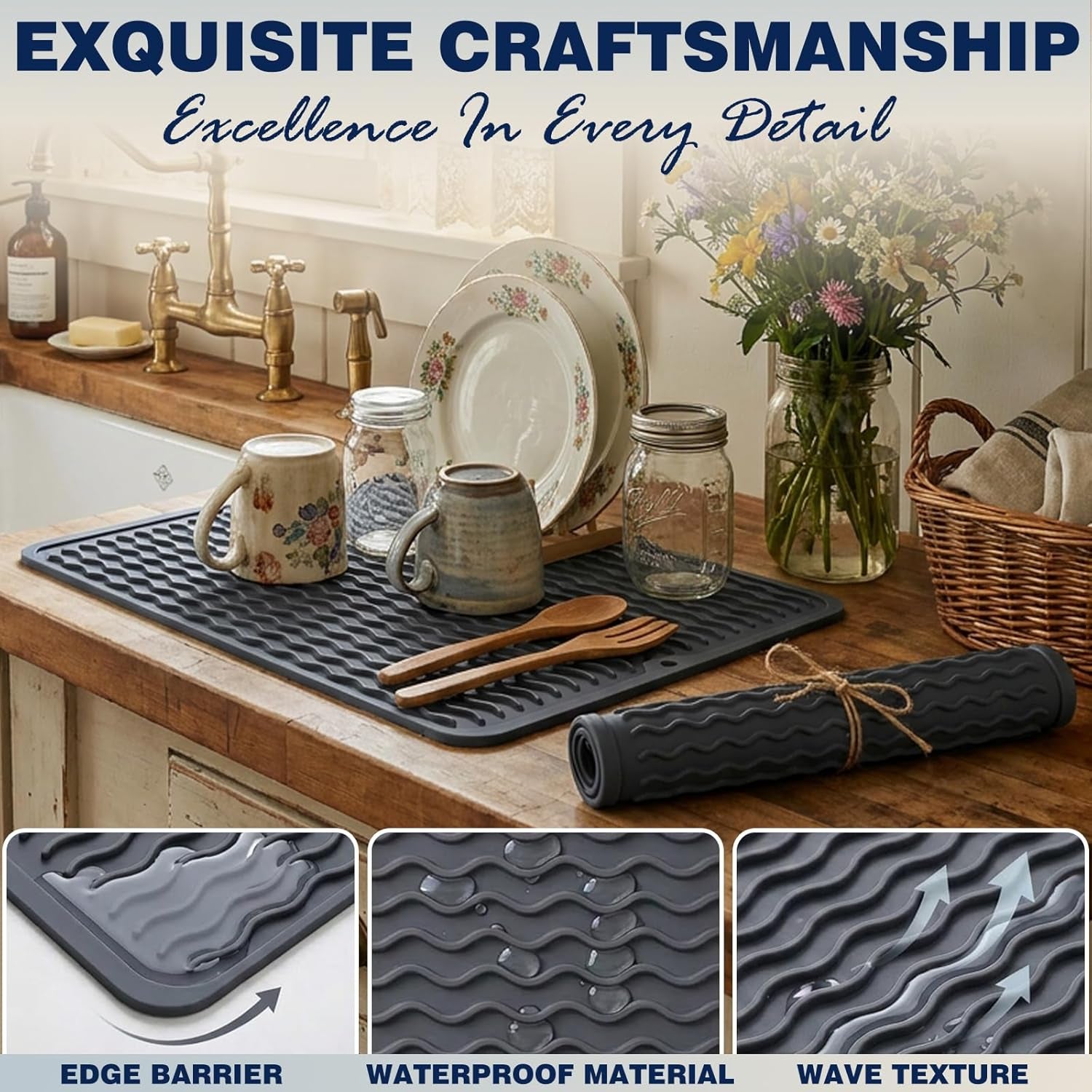 2-pack-silicone-dish-drying-mat-for-kitchen-counter-heat-resistant-under-sink-waterproof-coffee-bar-accessories-dining-rack-stone-utensil-holder-countertop-decor-must-haves-2026