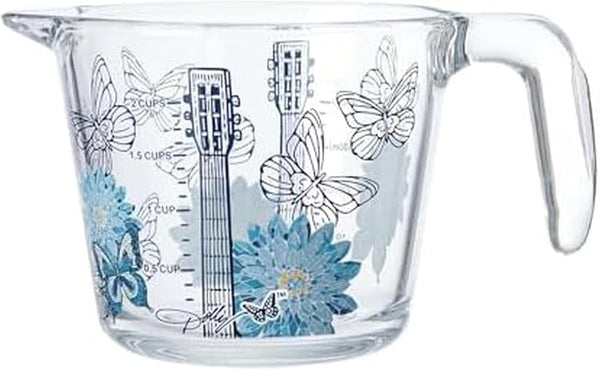 Glass Measuring Cup, Easy-Read Markings, Spout and Handle, Oven and Dishwasher Safe, 2 Cup1