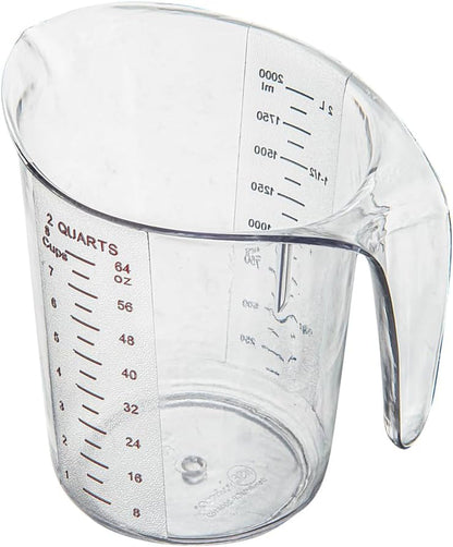 Plastic Measuring Cup - Chef 101 Measuring Jug with Dual Unit Markings, Dishwasher Safe - Clear Measuring Cup for Kitchen, Restaurants12