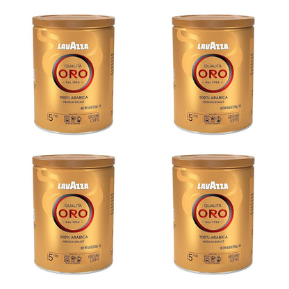 Lavazza Qualità Oro Ground Coffee, Medium Roast, 100% Arabica, 8.8 Oz Tin (Pack of 4)7