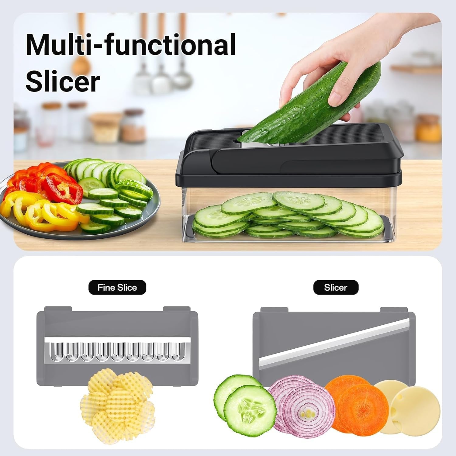 12-in-1-vegetable-chopper-with-7-blades-food-veggie-cutter-mandoline-gray