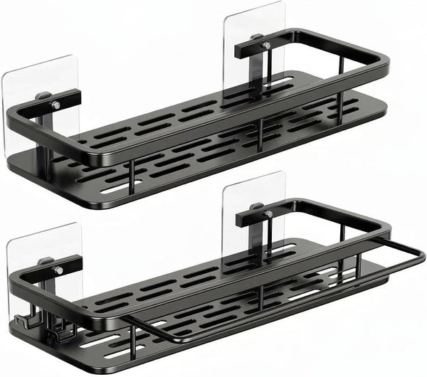 Self Adhesive Shower Caddy Organizer 2-Pack No-Drill Storage8
