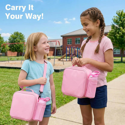 Bento Lunch Box Set for Kids, Pink7