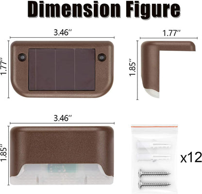Solar Deck Lights 12 Pack, Waterproof Led Lights, Warm White8