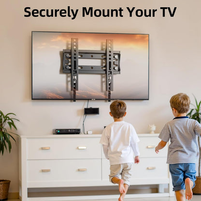 IWORBOARD 24 32 40 42 Inch Fixed TV Monitor Wall Mount for 14-43 Inch LED LCD Screen, Low Profile Small RV TV Mount, Easy Slim Flat Wall Bracket, Max VESA 200X200Mm, 66Lbs, Single Stud9