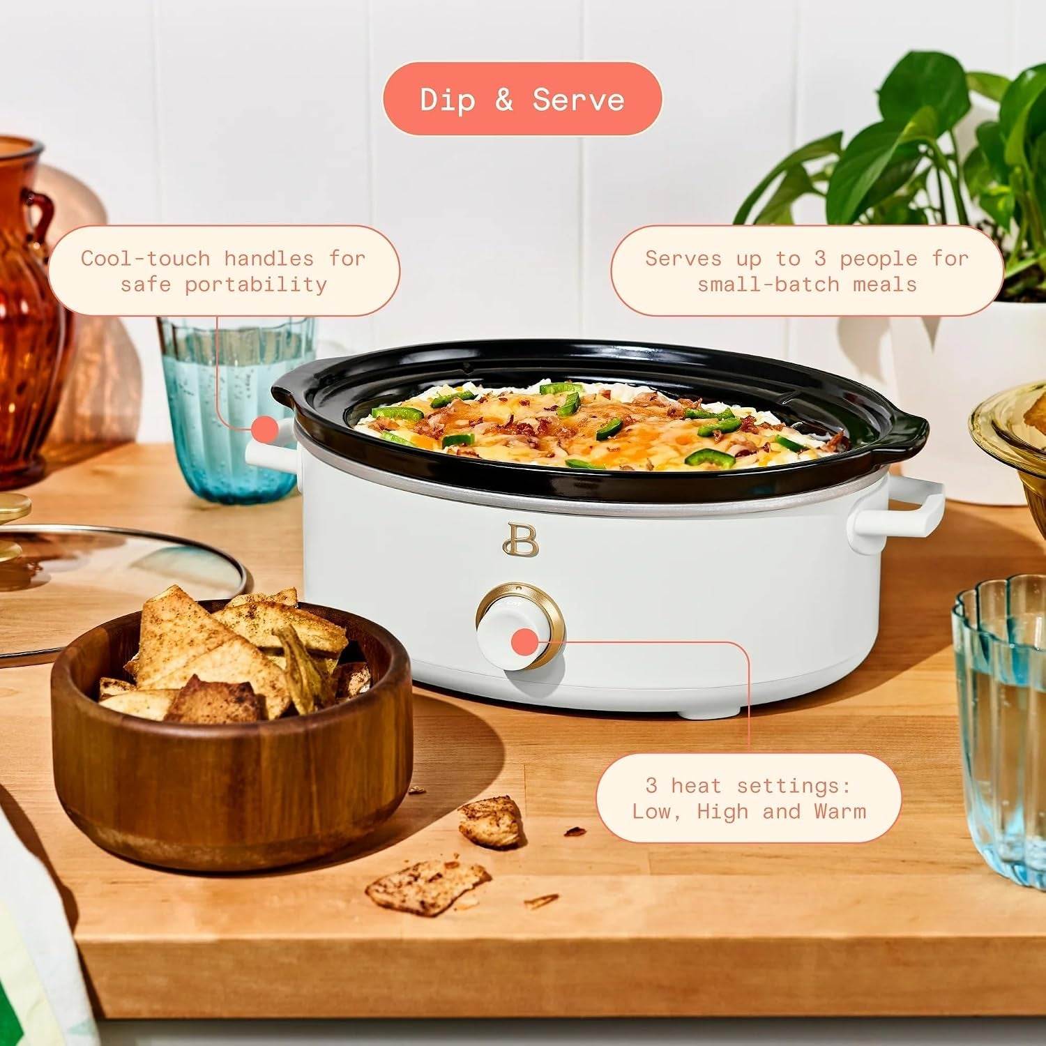 2-5-quart-dip-warmer-slow-cooker-mini-crock-pot-for-cheese-fondue-sauces-and-appetizers-compact-electric-cooker-with-low-high-warm-settings-white-icing