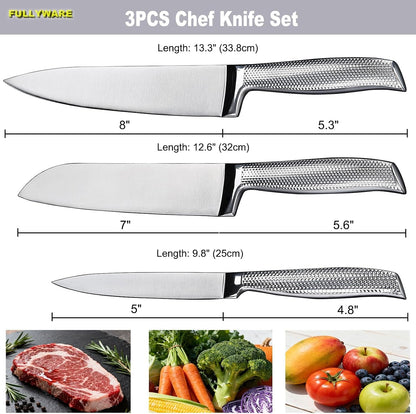 3PC Chef Knife Set, Sharp Kitchen Knife Set2