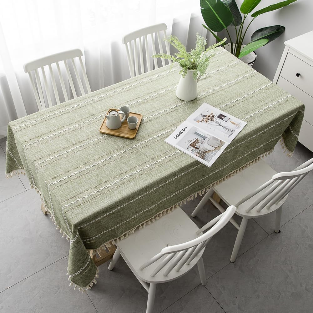 sage-green-rustic-table-cloth-rectangle-textured-cotton-linen-fabric-tablecloth-with-tassel-christmas-farmhouse-table-cover-embroidery-stripe-tablecloths-for-kitchen-dinning-party-55-x-55