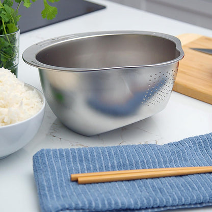 Joyce Chen Stainless Steel Rice Strainer Bowl Rice Washer Colander7
