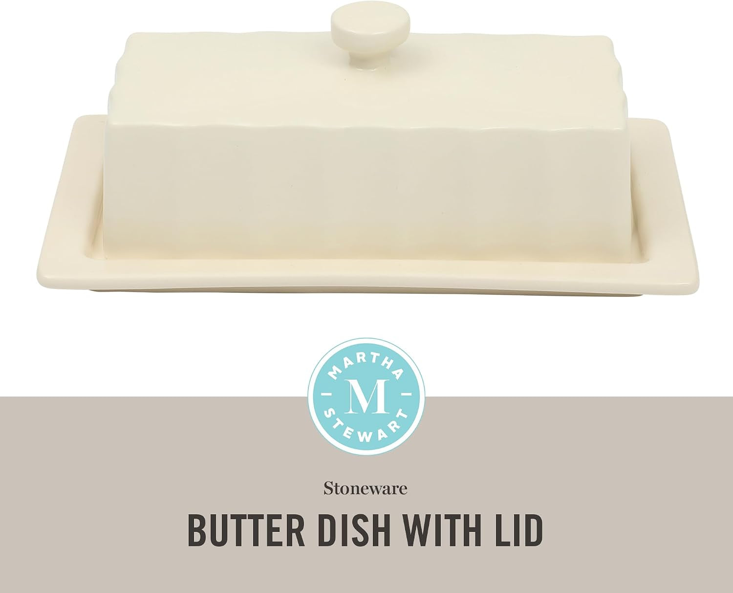 broadbrook-stoneware-butter-dish-with-lid-rectangular-covered-butter-keeper-8-1-x-4-4-x-3-inches-classic-cream-glaze-dishwasher-safe-ceramic-storage-for-counter-or-table
