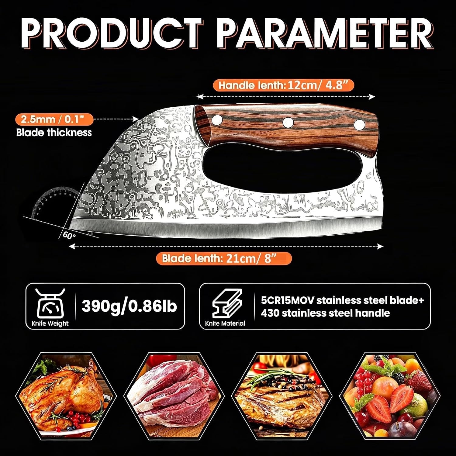 meat-cleaver-8-inch-kitchen-knife-sharp-blade-brown