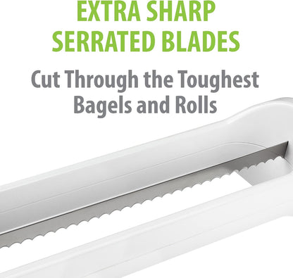 Hometown Bagel Knife, Serrated Bread Slicer, Stainless Steel5