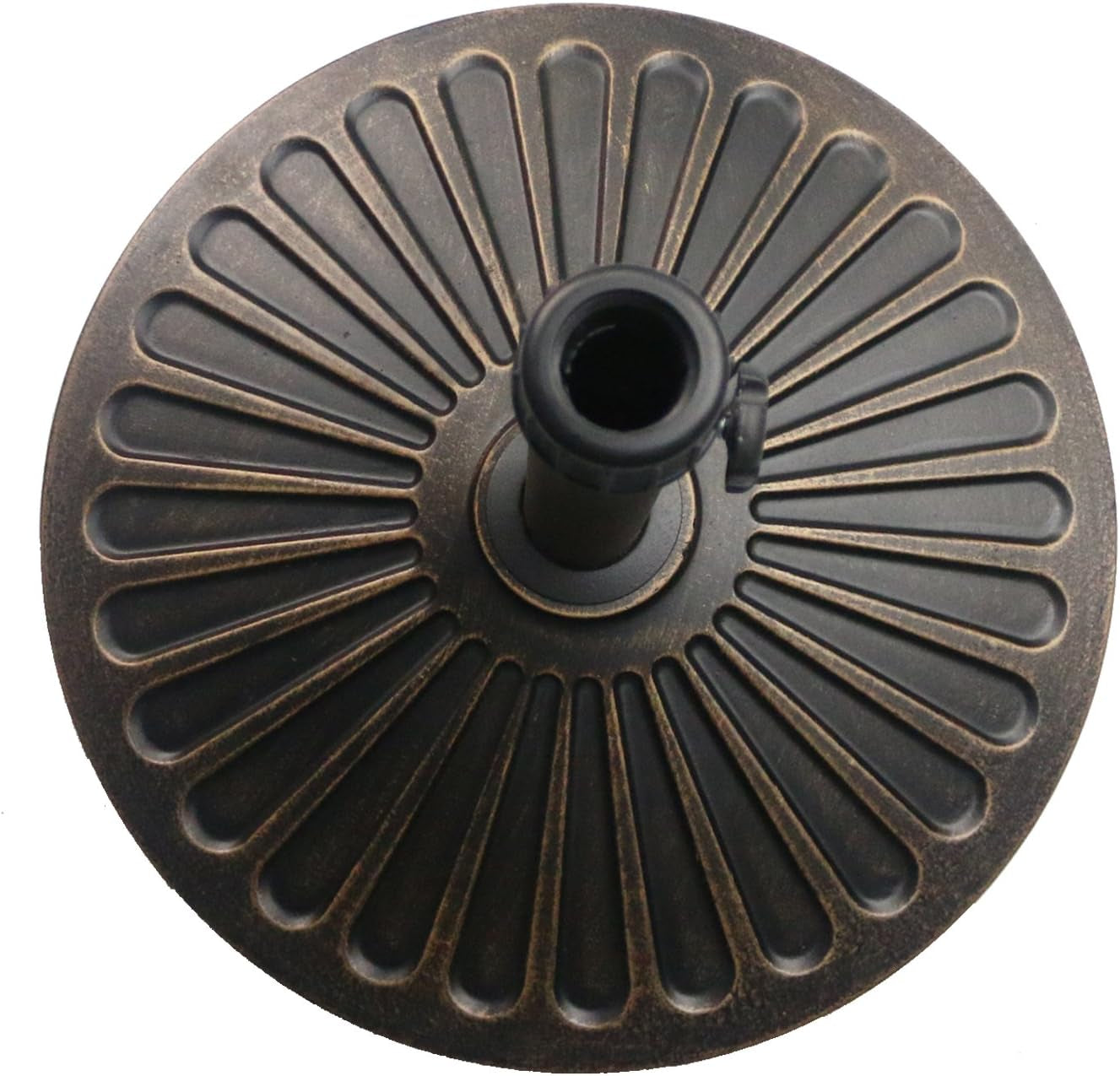 18-30-2-lb-heavy-duty-round-patio-umbrella-base-antiqued-bronze-30-2-lb-resin-umbrella-base-keeps-patio-umbrellas-steady-with-an-elegant-bronze-finish-and-1-38-1-8-pole-fit