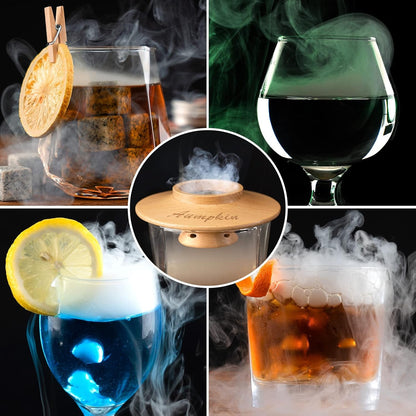 Cocktail Smoker Kit with Torch – 6 Flavors Wood Chips – Bourbon, Whiskey Smoker Infuser Kit, Old Fashioned Drink Smoker Kit, Birthday Bourbon Whiskey Gifts for Men, Dad, Husband (Without Butane)6