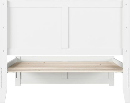 , Canyon Full Platform Bed with Matching Footboard, White12