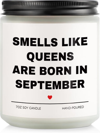 September Birthday Gifts for Women, 7Oz Lavender Scented Candle1