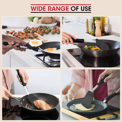 2 Pieces Flexible Silicone Spatula Set for Kitchen Use, Food Grade3