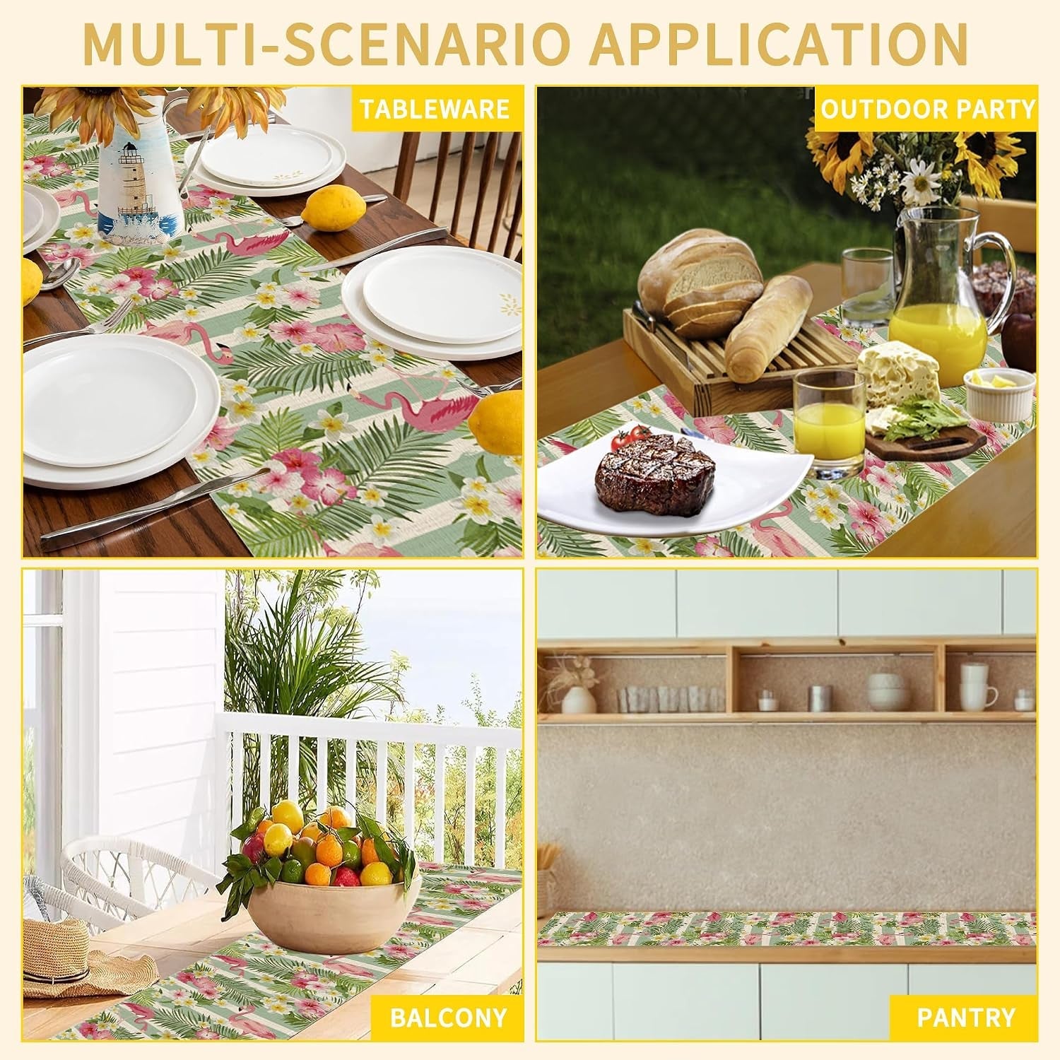 flamingo-palm-leaf-hibiscus-table-runner-dresser-scarves-seasonal-linen-tablerunner-for-indoor-outdoor-kitchen-home-party-holiday-dining-table-decor-13-x-70-inch