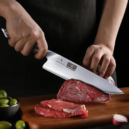7PCS Kitchen Knife Set, Japanese Magnetic Knife Block Set | Ultra Sharp Japanese High Carbon Stainless Steel Chef Knives Sets with Block, Ergonomic Pakkawood Handle, Ideal Cooking Gift5