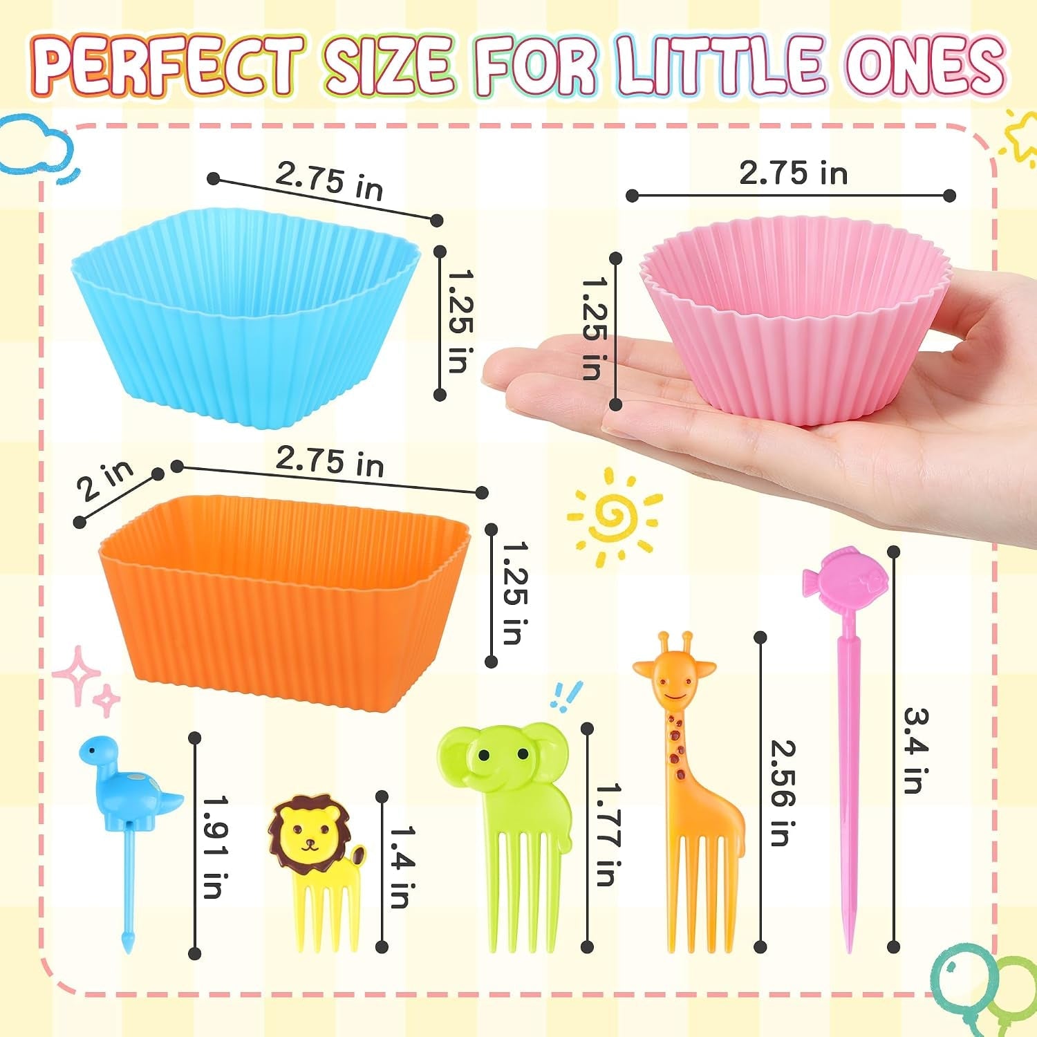 70pcs-silicone-lunch-box-dividers-fun-animal-food-picks-for-kids