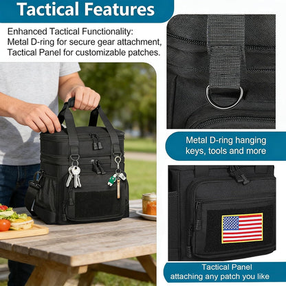 Tactical Lunch Box Men Expandable Insulated Leakproof Cooler Bag2