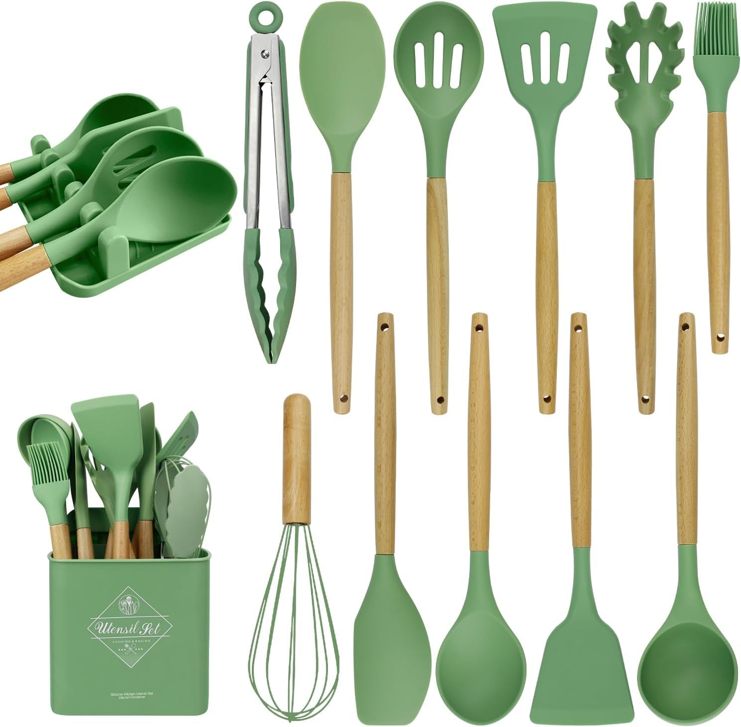 silicone-cooking-utensils-set-heat-resistant-kitchen-utensils-set-spatula-turner-tongs-spoon-brush-whisk-cooking-kitchen-utensils-spatula-set-nonstick-cookware-sage-green