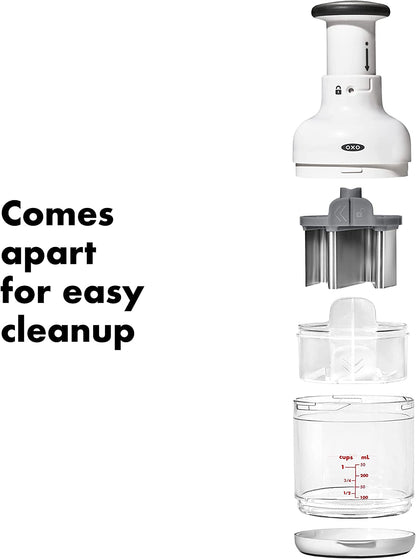 OXO Good Grips Vegetable Chopper with Easy-Grip Handle for Meal Prep | Dices Onions, Peppers & More, Soft Non-Slip Grip, Easy-Press Blade, Container Catches Food, Kitchen Meal Prep Tool5